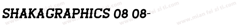 SHAKAGRAPHICS 08 08字体转换
